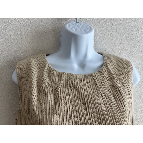 JONES NEW YORK Women Beige Cotton Sheath Dress Size 10 Textured Classic capsule - Picture 6 of 7